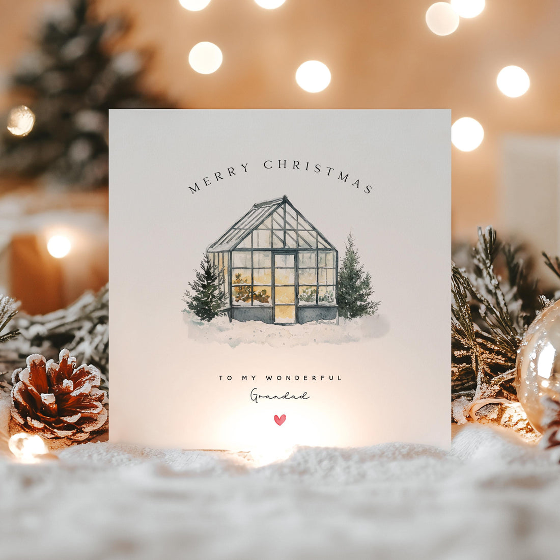 Personalised Grandad Christmas Card-Christmas Card For Grandpa, Grandad Gramps,Grampy -Grandad Christmas Gift-Grandpa Xmas Card-Grandparents