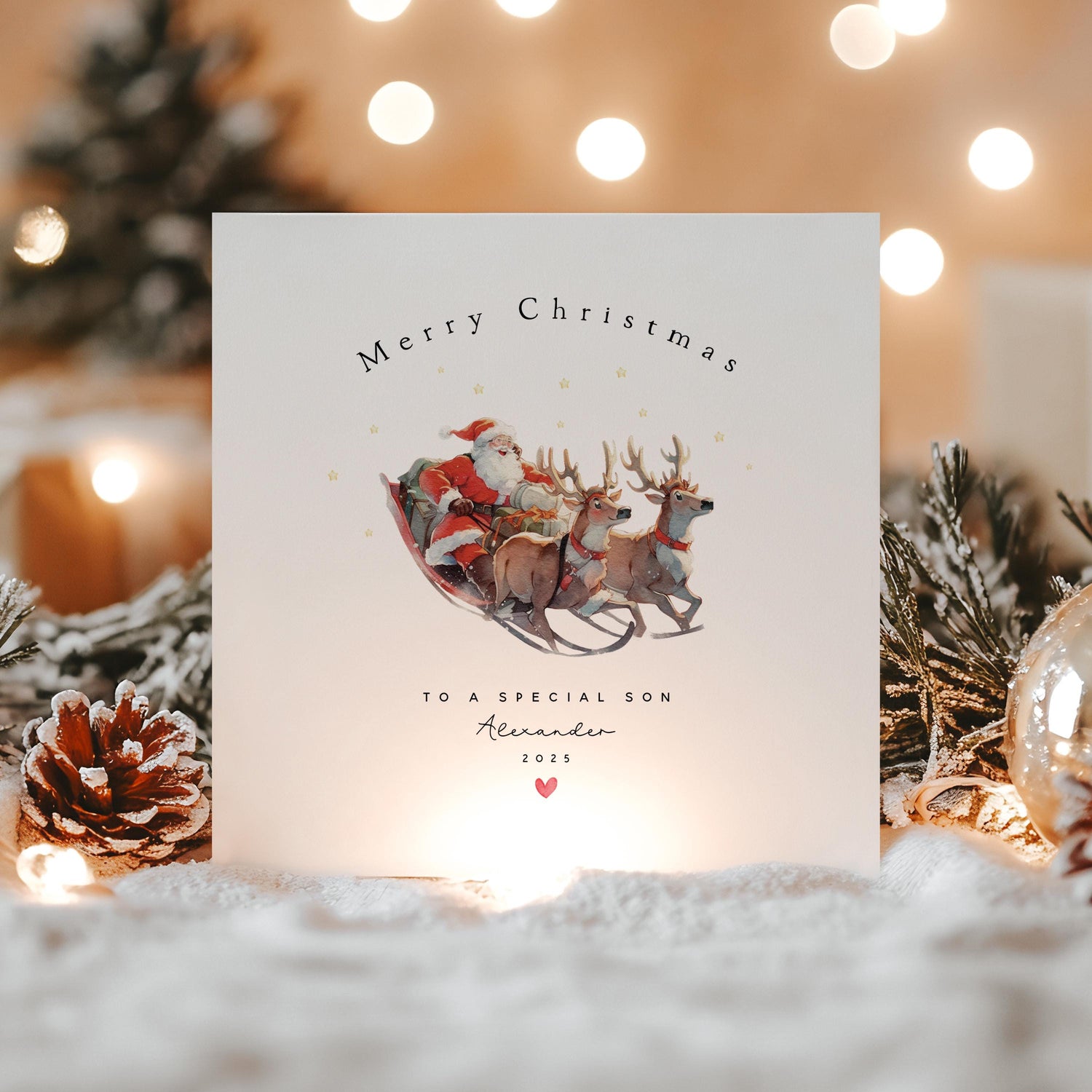 Personalised Christmas Card-Children&