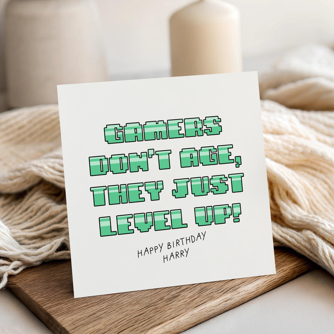 Personalised Birthday Card - Handmade Card Birthday Card - Funny Card- Friend - Brother-Sister- Gamers Don&
