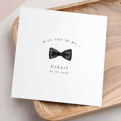 Personalised Usher Card- Wedding proposal cards- Will you be my Usher? Handmade Wedding Cards, Wedding Planning, Made To Order