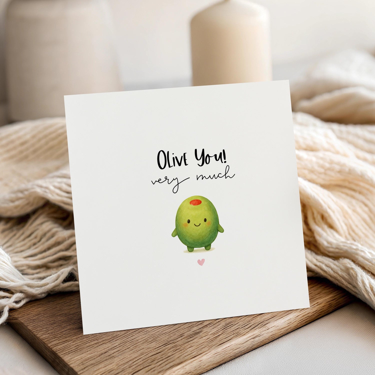 Anniversary Card, Card For Wife, Card For Husband, Card For Girlfriend Boyfriend, Love Card, Olive You Very Much Card, Valentines Day Gift