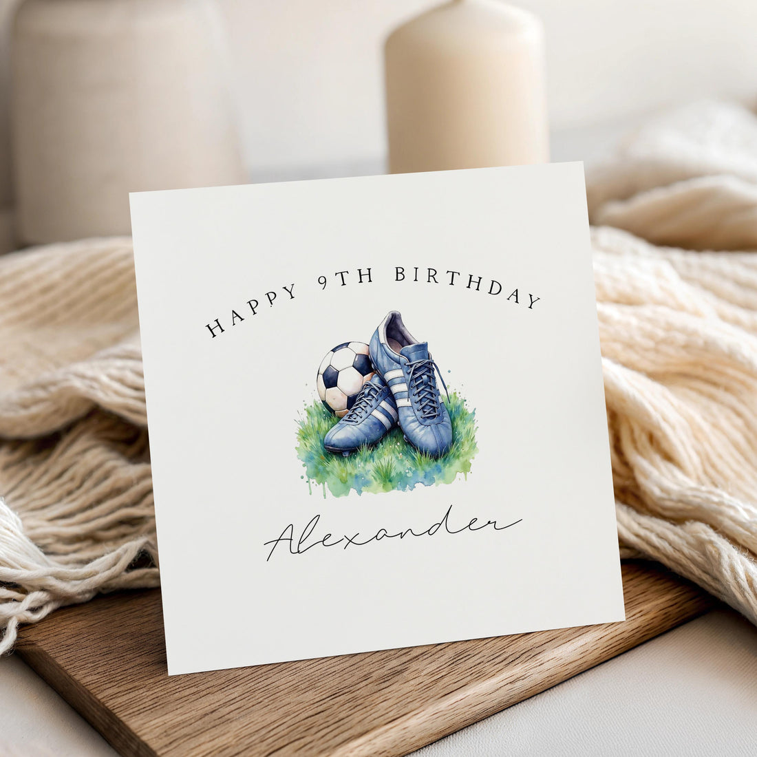 Football Birthday Card Any Age