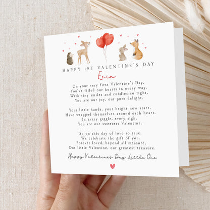 Personalised First Valentines Poem Card-Baby&