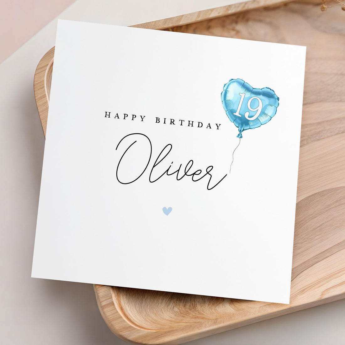 Personalised Any Age Birthday Card, Birthday For Son, Boyfriend, Dad, Birthday Gift For Him, Age Foil Balloons- Kraft Envelope