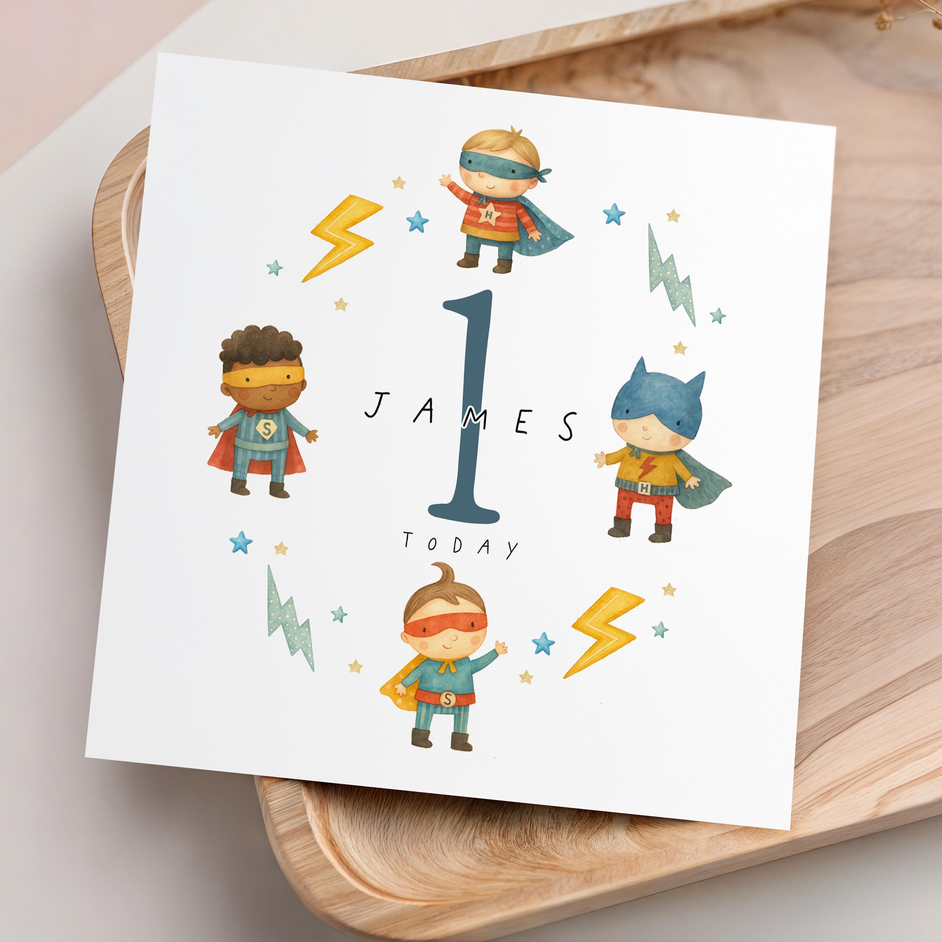 Superhero Birthday Card Any Age