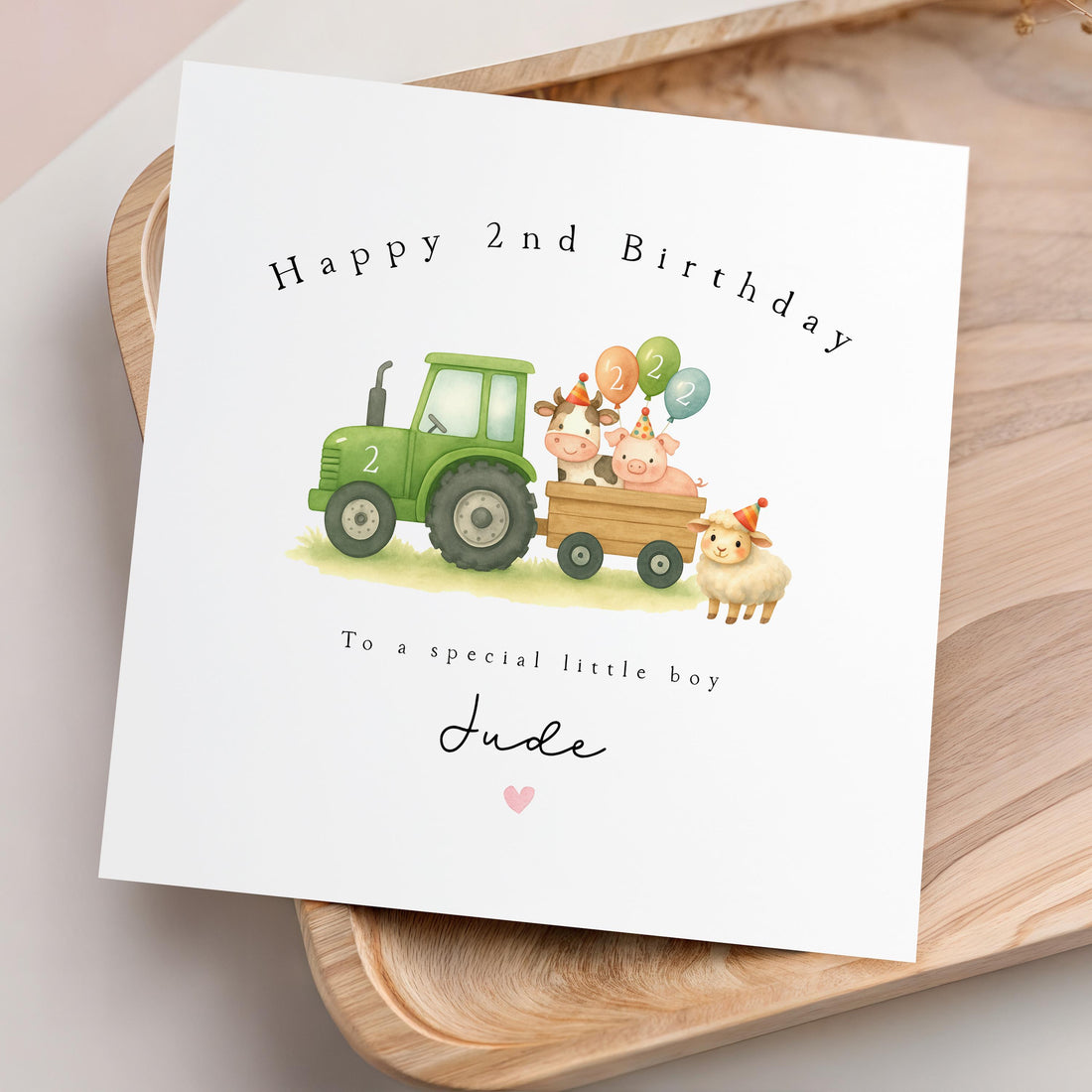 Farm Tractor Birthday Card Any Age