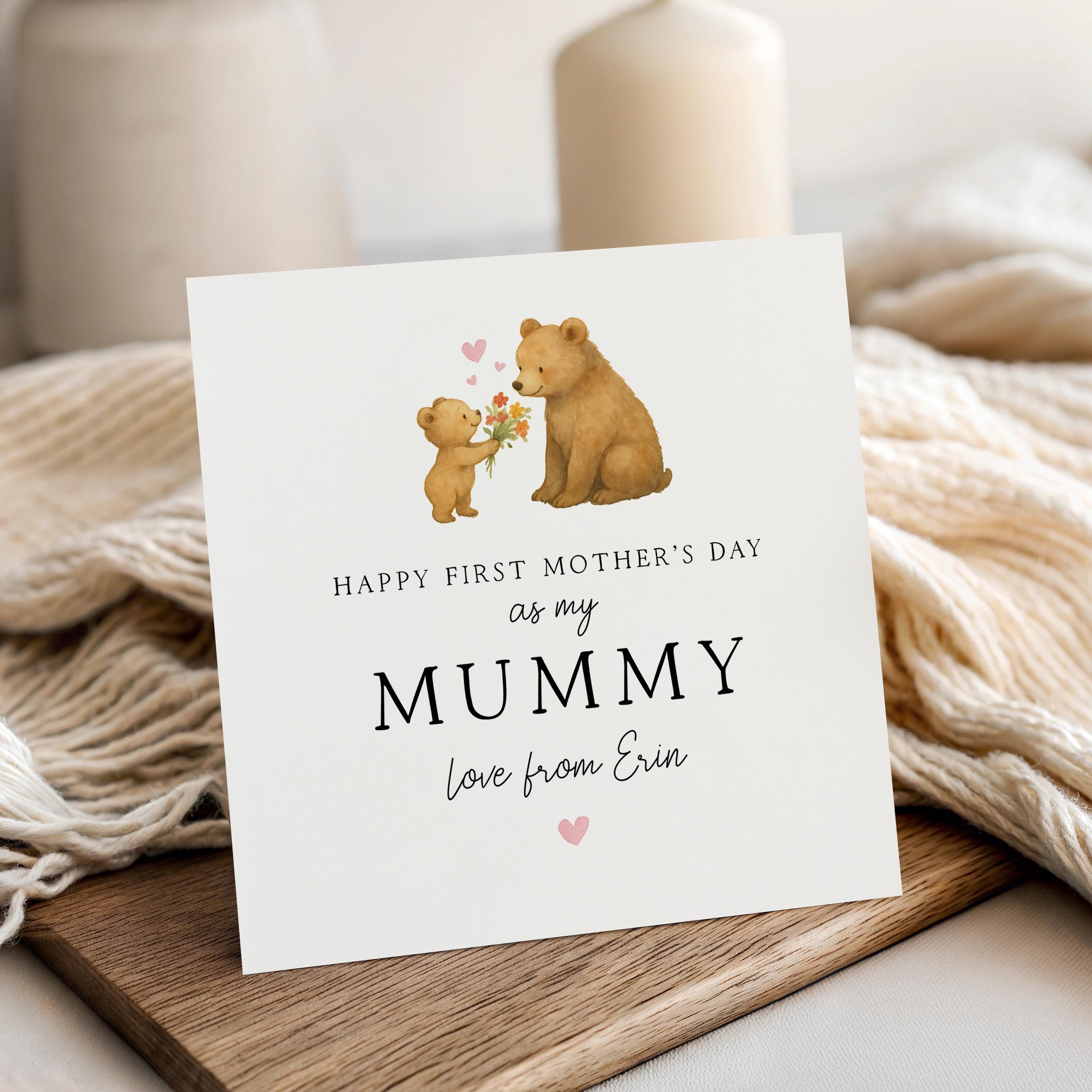 1st Mothers Day Card, As My Mummy Card, Happy Mother&