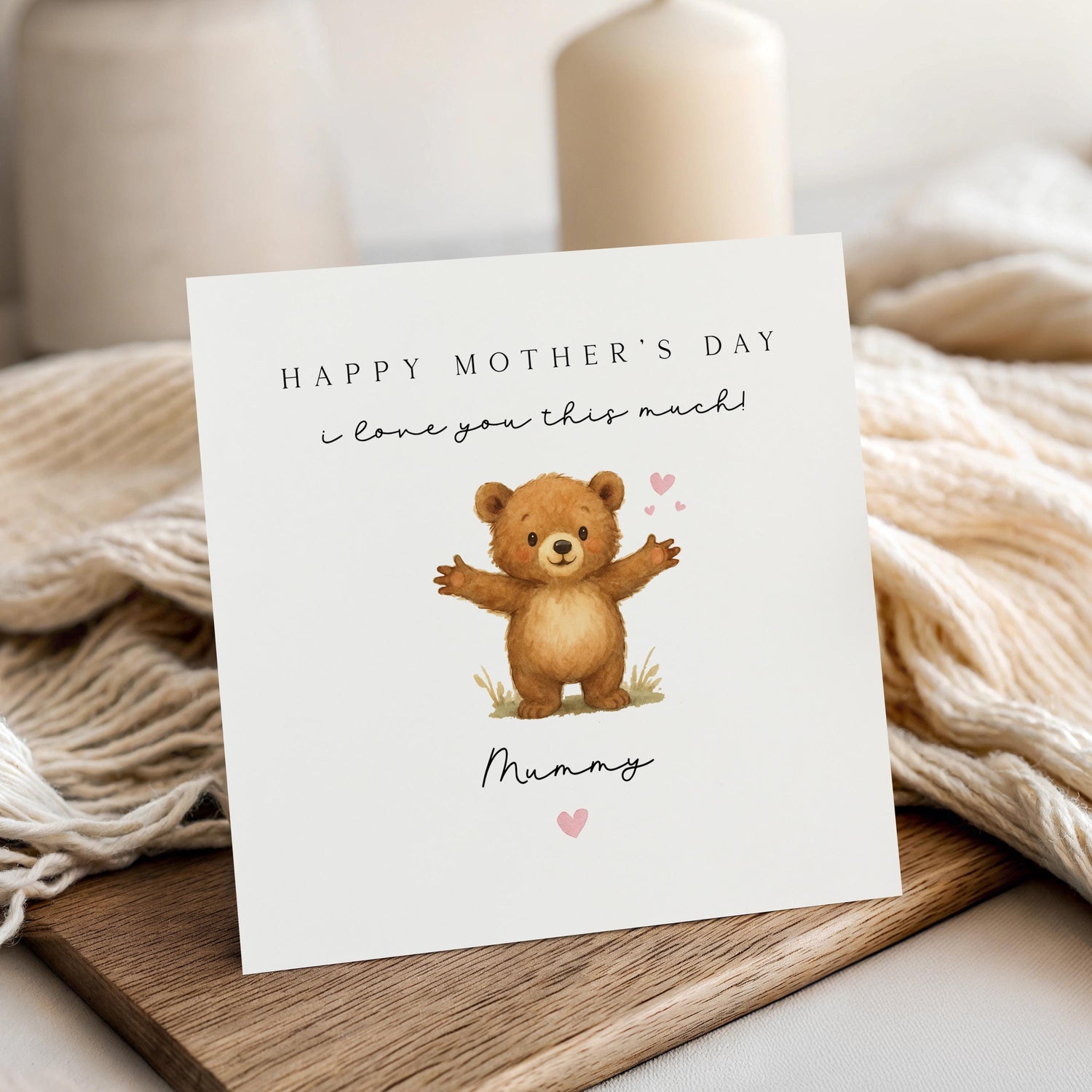 Mothers Day Card, For My Mummy, Happy Mother&