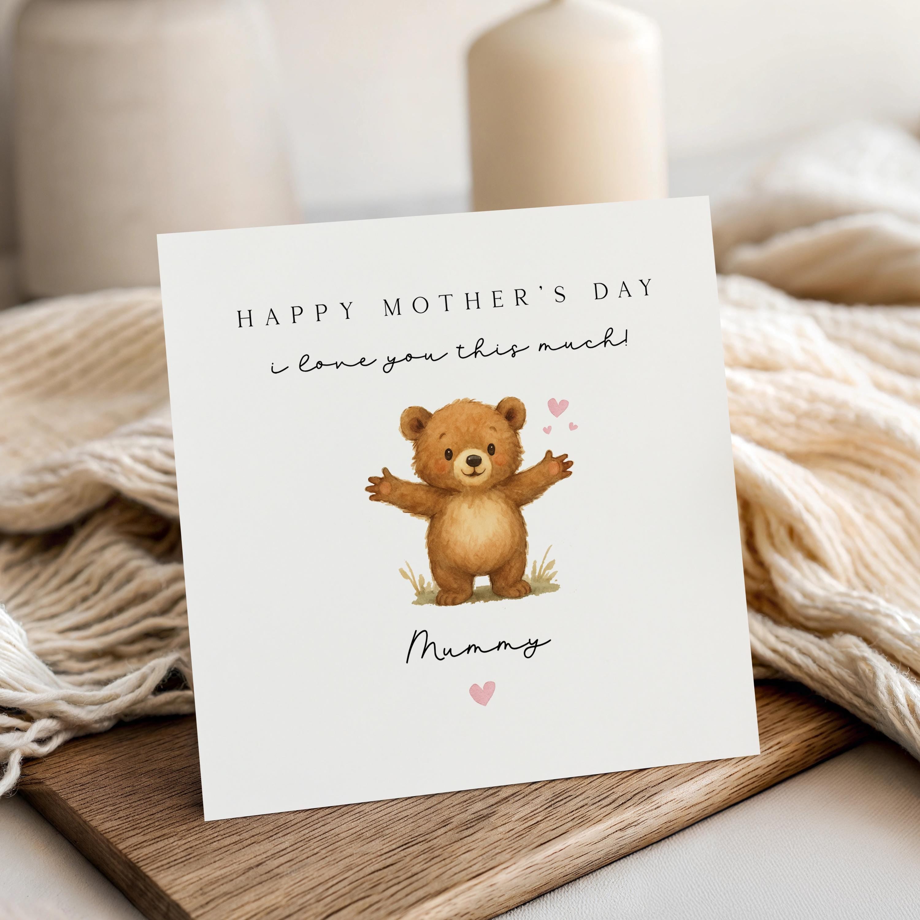 Mothers Day Card, For My Mummy, Happy Mother&