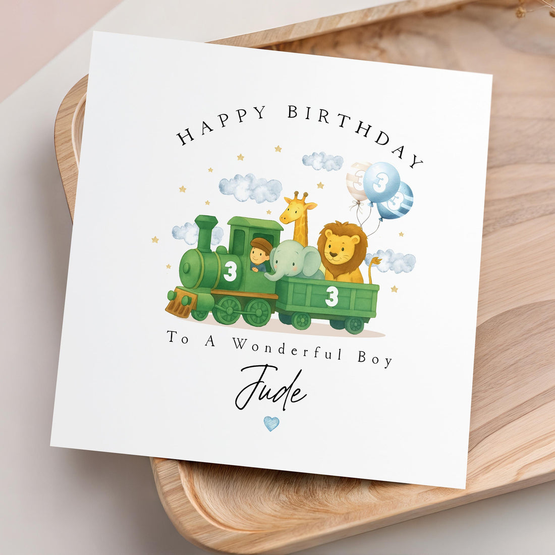 Personalised 3rd Birthday Card, Children&