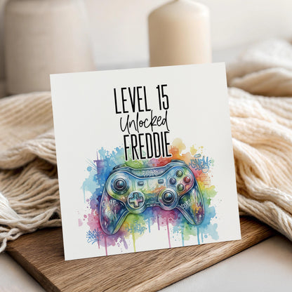 Gaming Controller Birthday Card