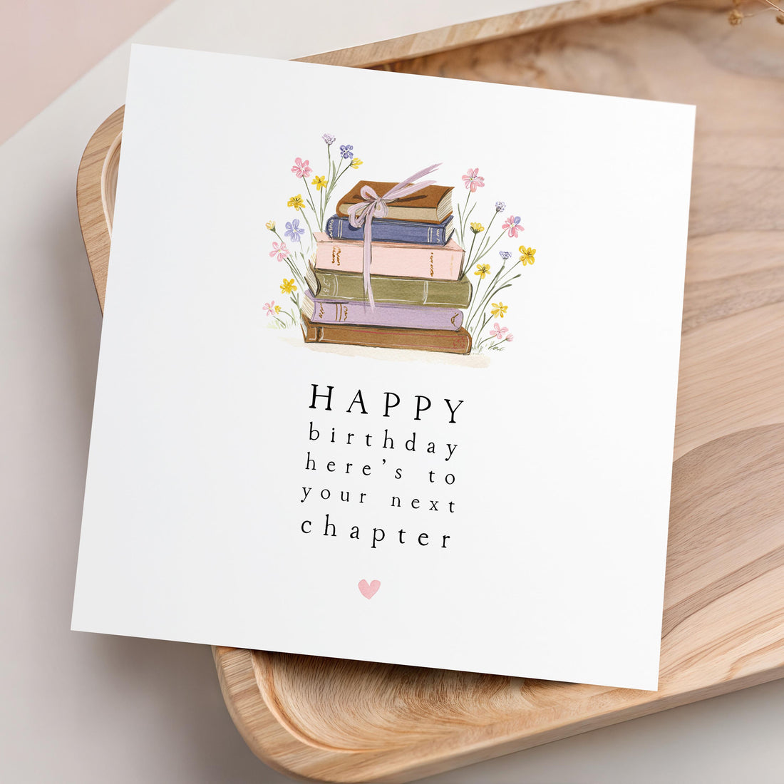 Personalised Birthday Card, Card For Book Lover, Bookworm, Next Chapter, Daughter, Granddaughter, Friend, Niece, Handmade Birthday Gift