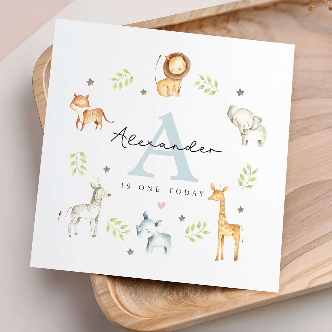 Safari Birthday Card, Children&