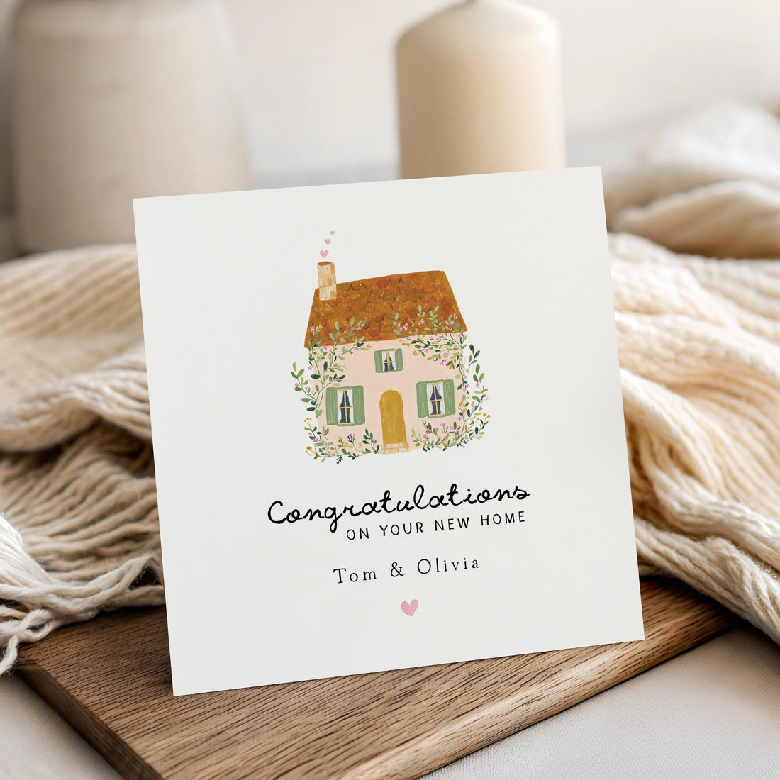 New Home Card Personalised- New House Gift - New Home Card For Friends, Family-Congratulations On Your New Home-Moving Card