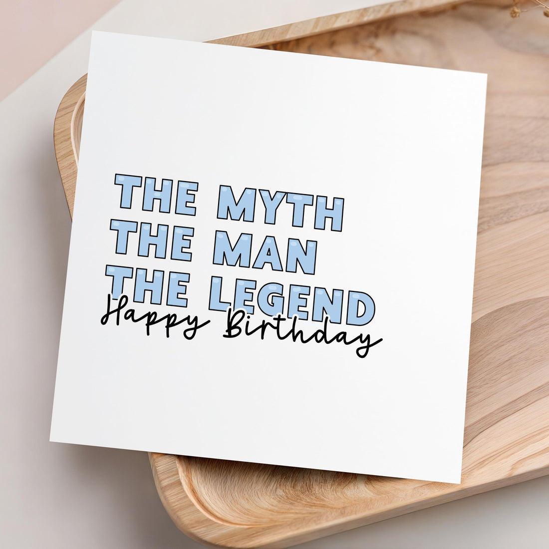 Birthday Card For Men, Birthday For Friend, Mate, Son In Law, Funny Birthday Gift For Him, The Myth Man The Legend Card, Handmade Gift