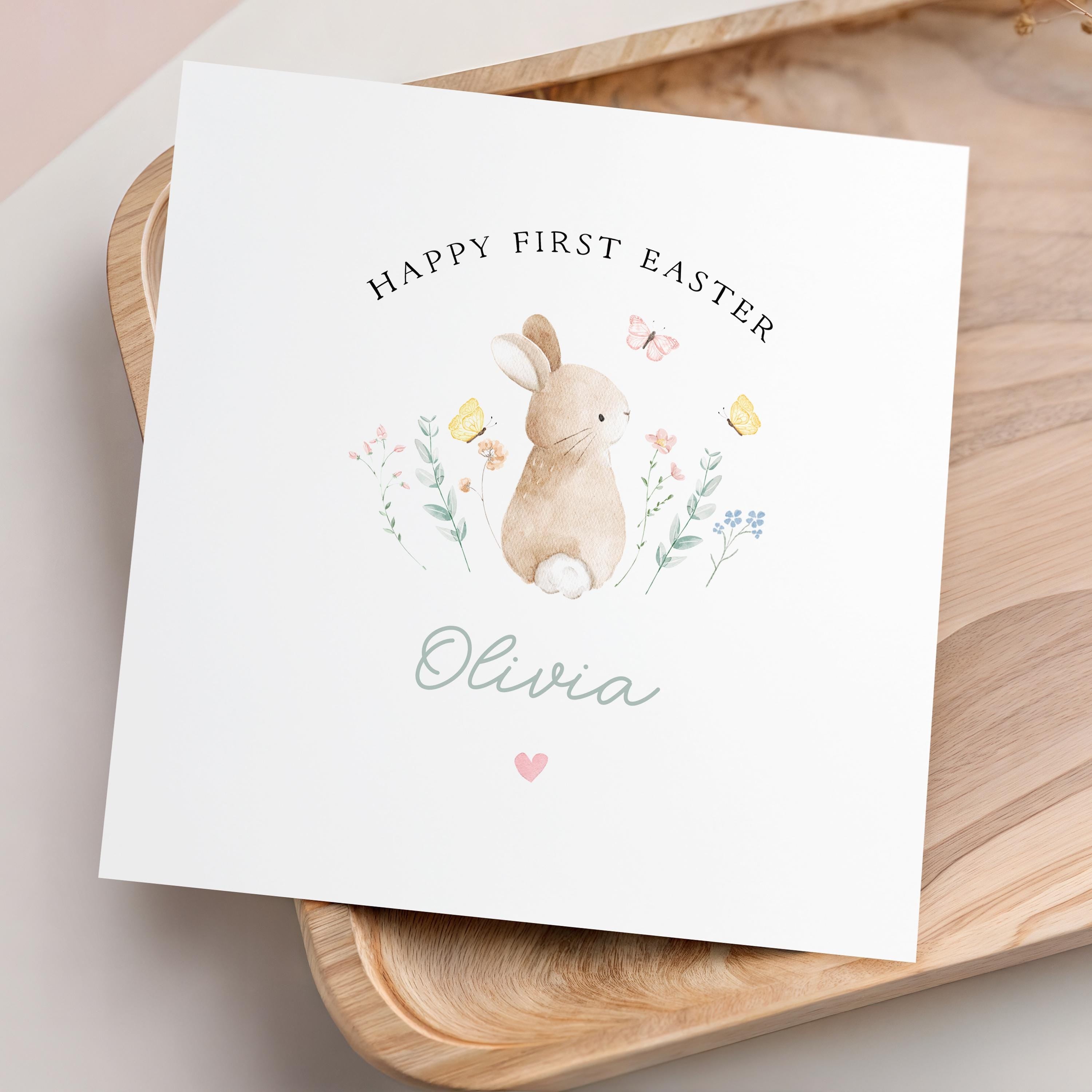 Personalised First Easter Card-Baby&