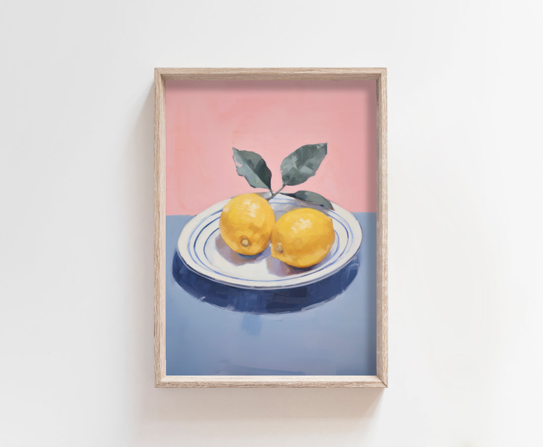 Lemons In Still Life Print