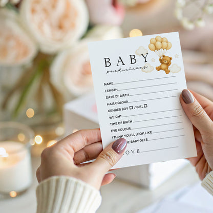 Cute Bear Baby Prediction Card A6
