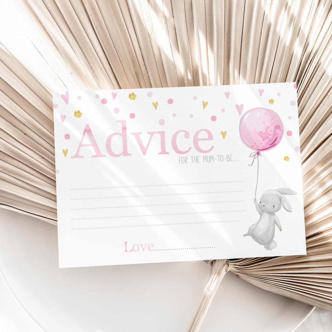 Pink Rabbit Advice For Mum Cards