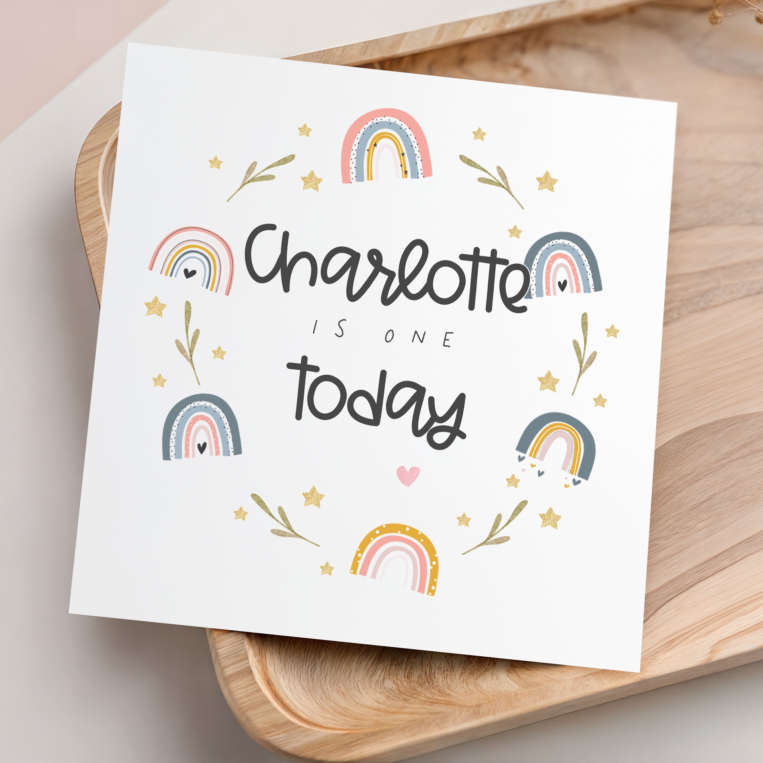 Rainbow Circle Card Any Age