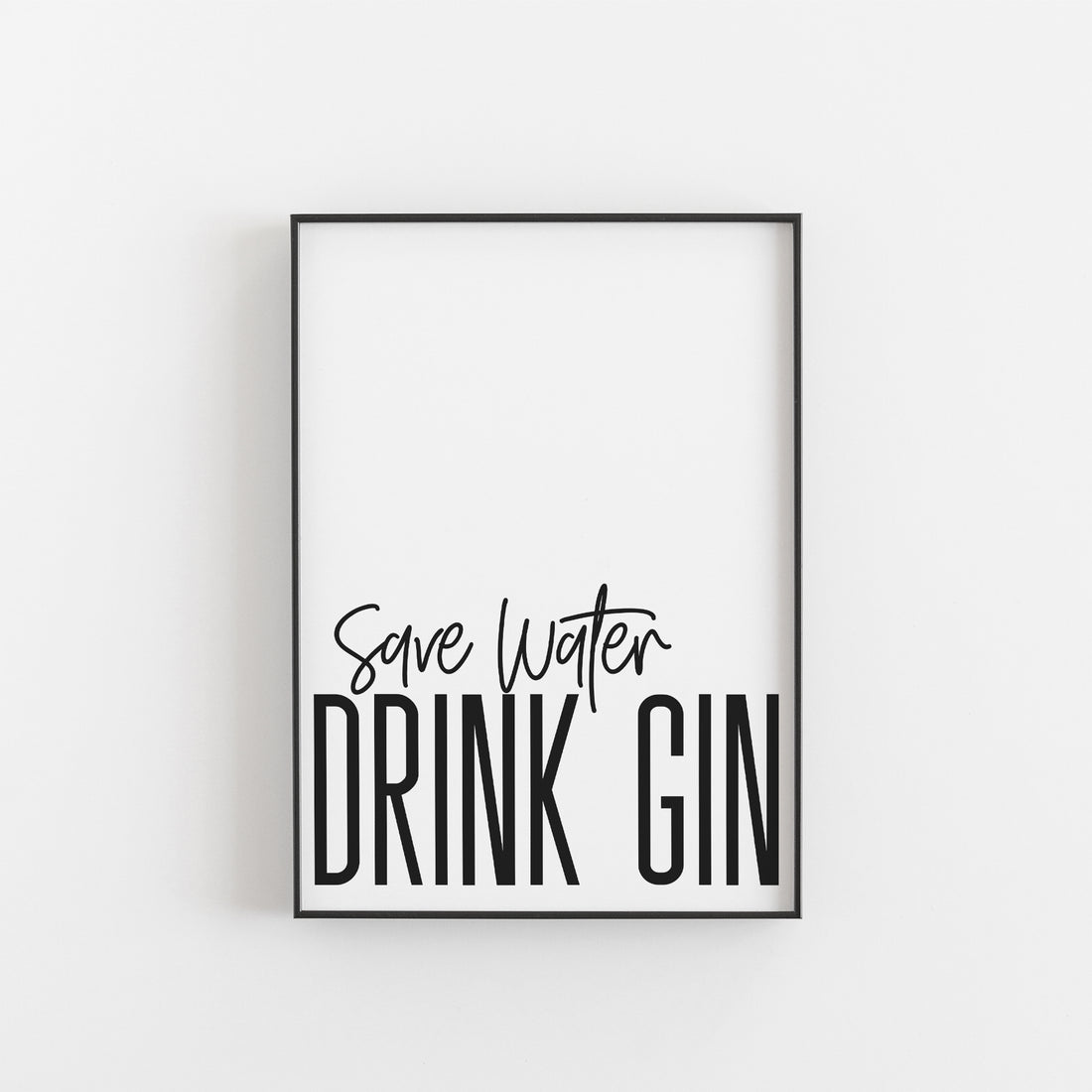 drink gin Print