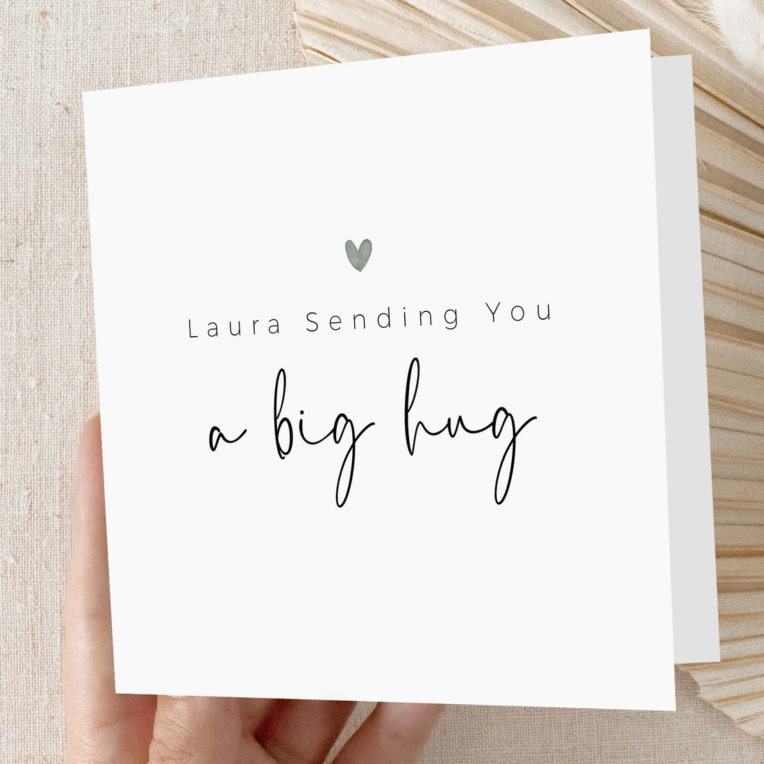 Personalised Sending You A Big Hug Card