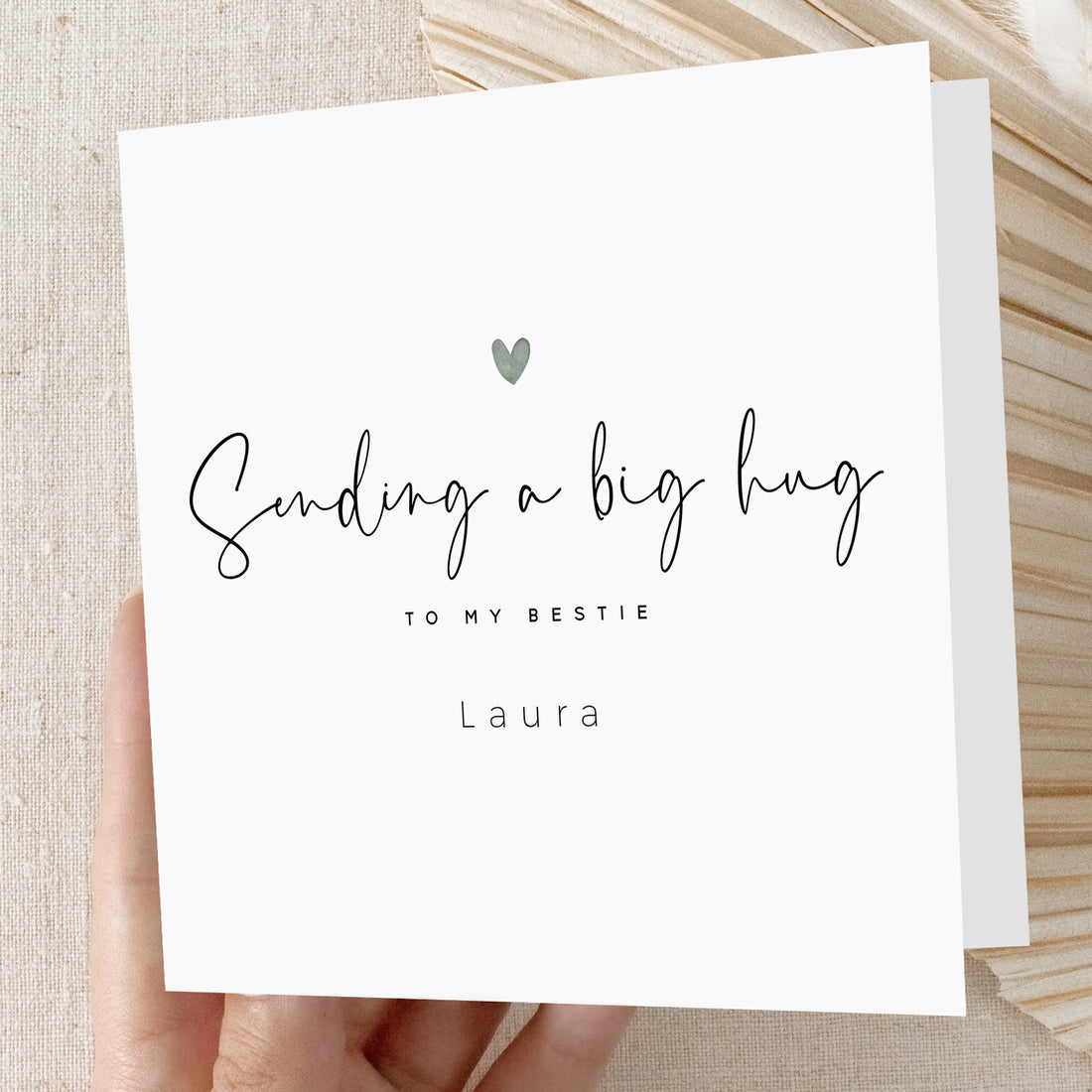Personalised Bestie Sending You A Big Hug Card