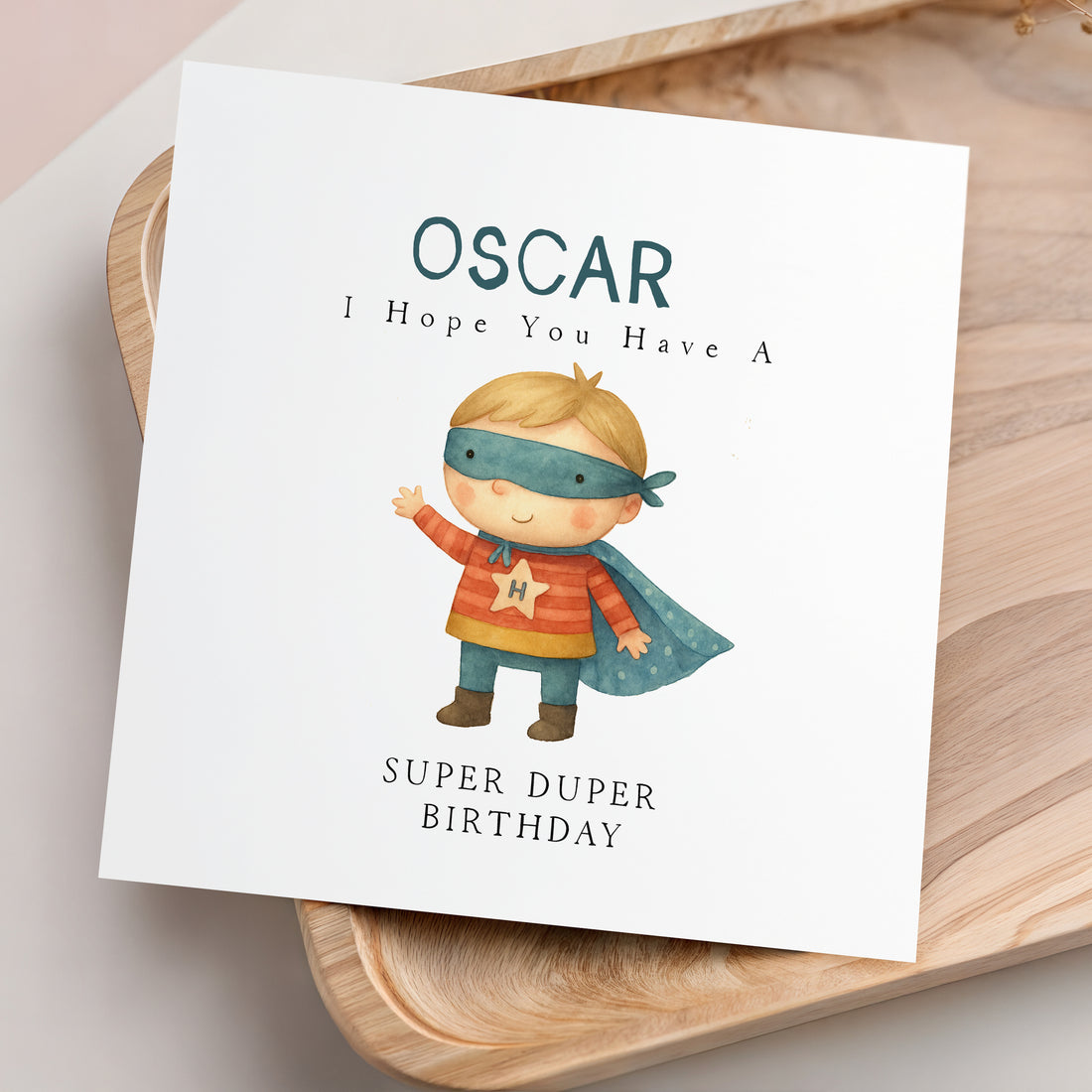 Personalised Superhero Birthday Card