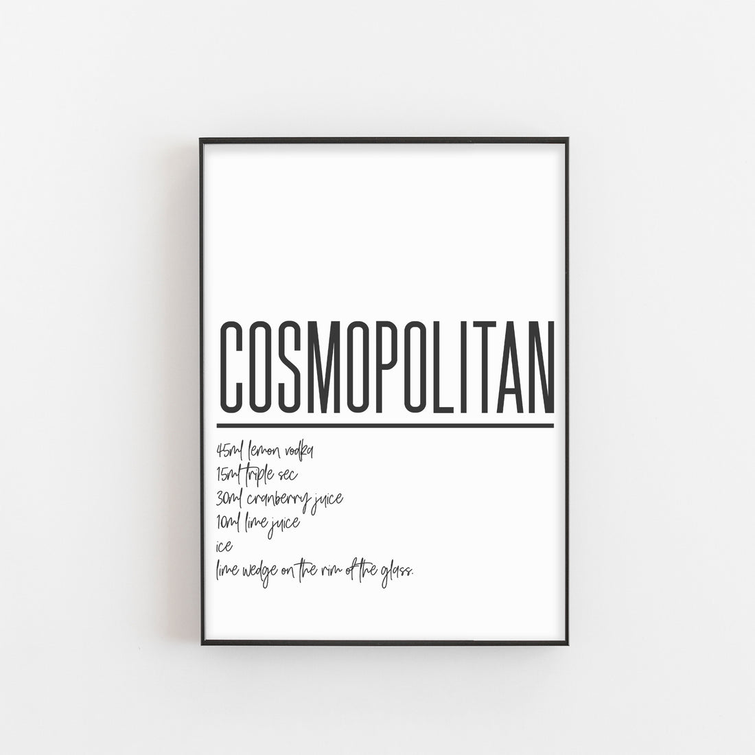 cosmopolitan cocktail Print