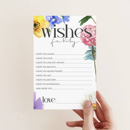 Spring Flower Wishes For Baby Cards
