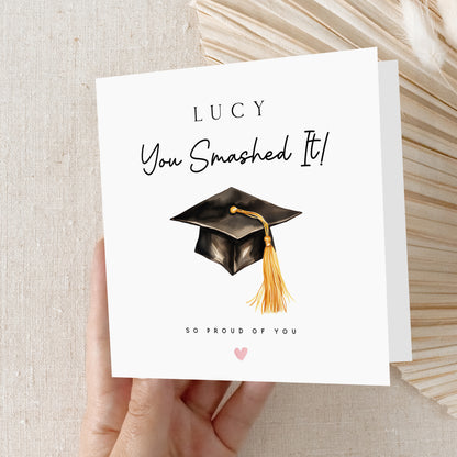 Personalised You Smashed It! Graduation Card