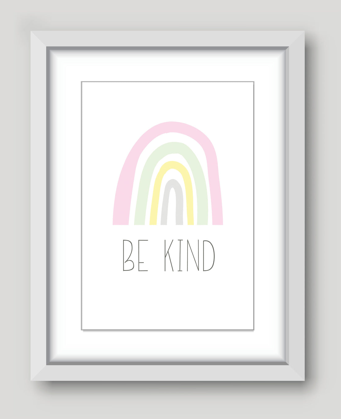 Be kind rainbow room print