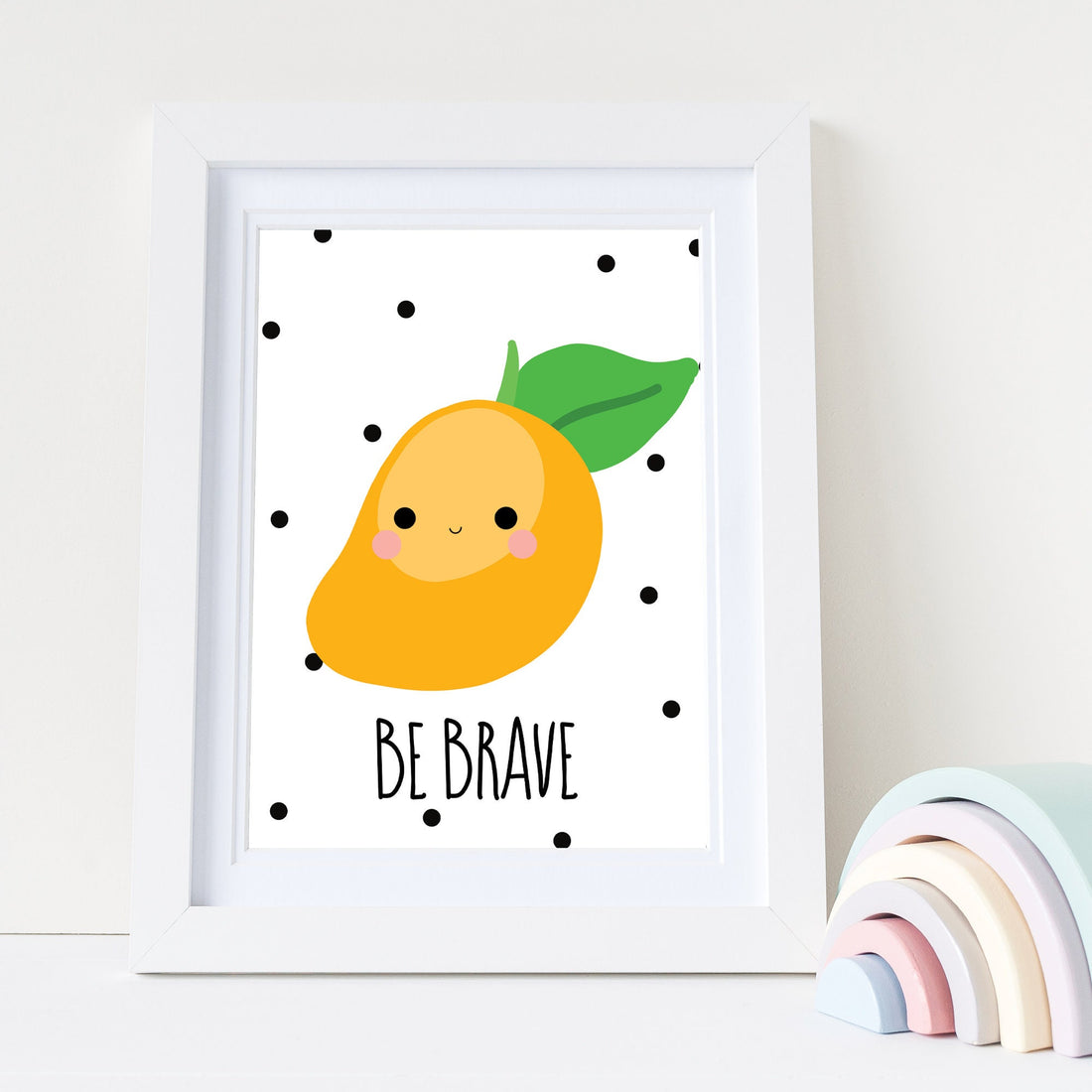 be brave mango Print