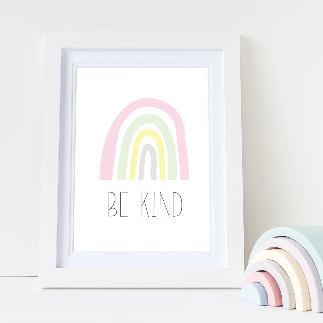 Be kind rainbow room print