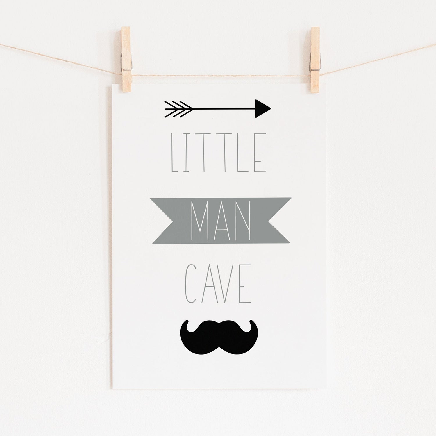 Little Man Cave Print