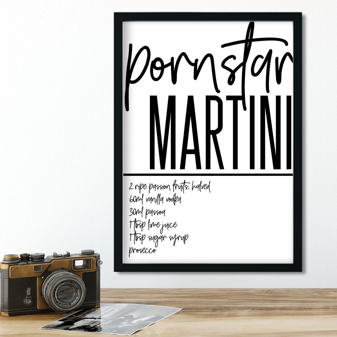 pornstar martini cocktail Print