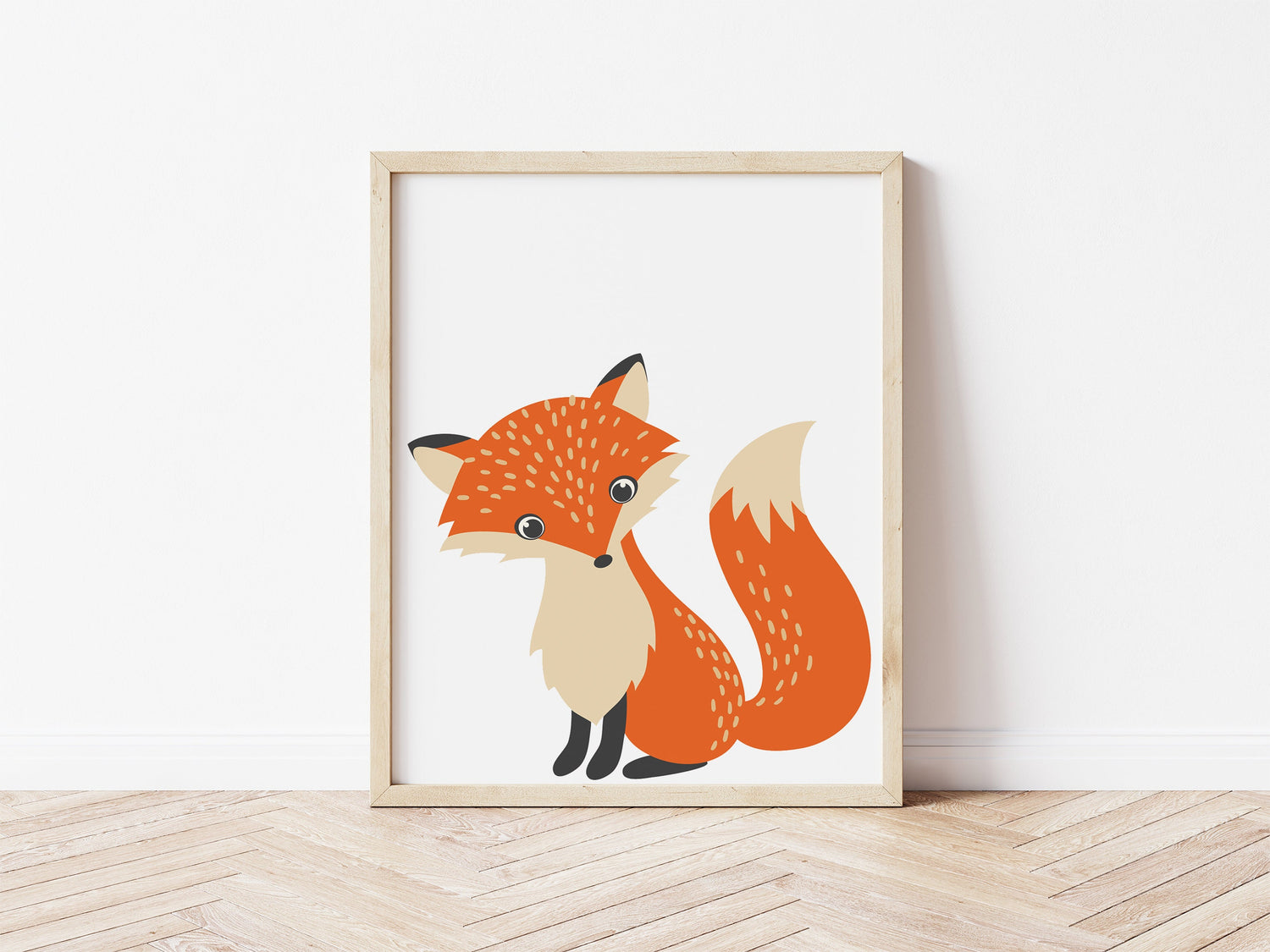 Fox Woodland Animal Wall Print