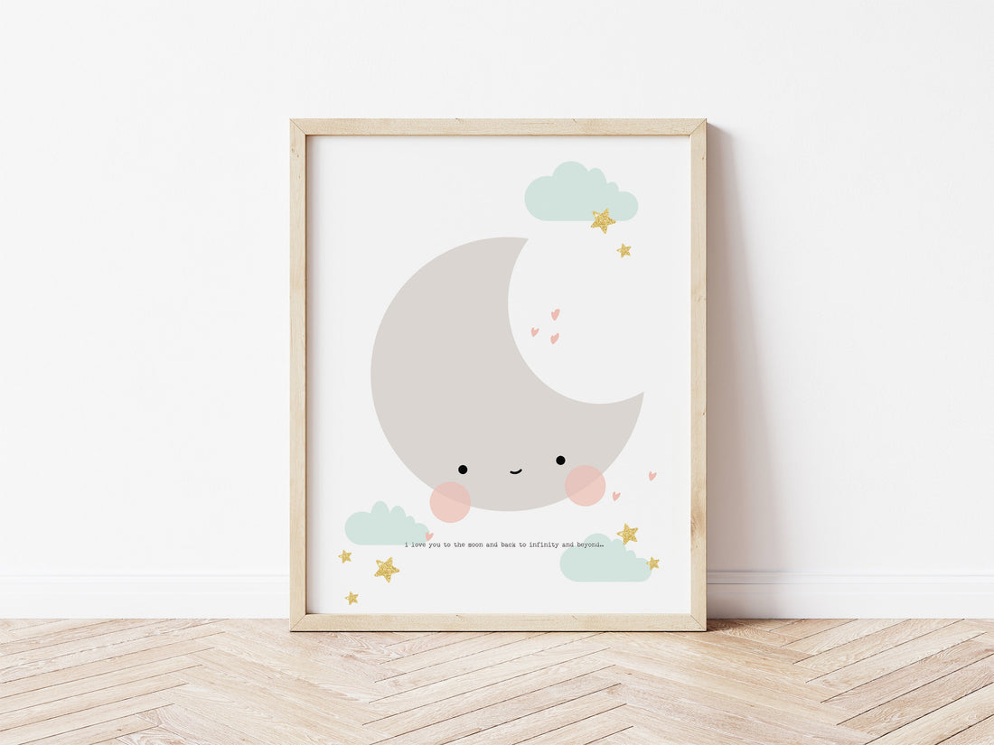 Personalised Moon Print