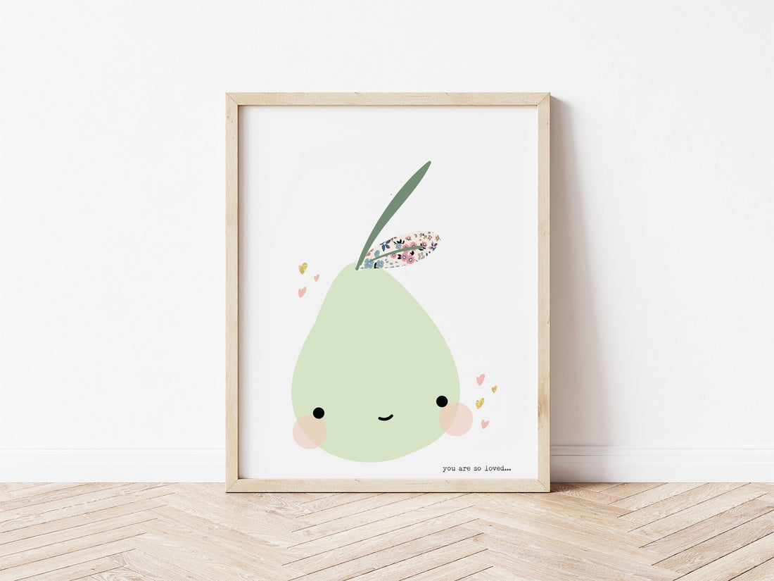 Personalised Pear Print