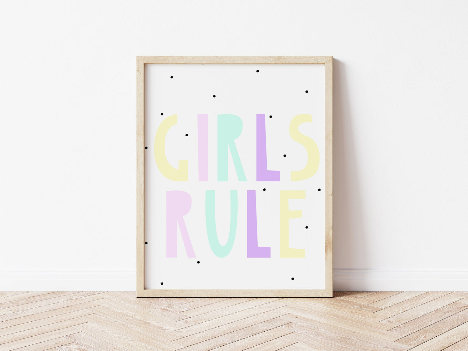 Pastel Girls rule Print