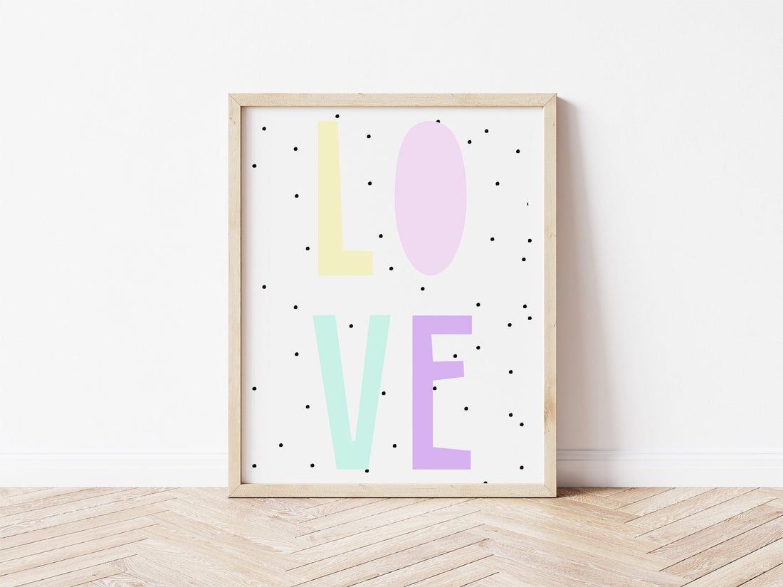 pastel love Print