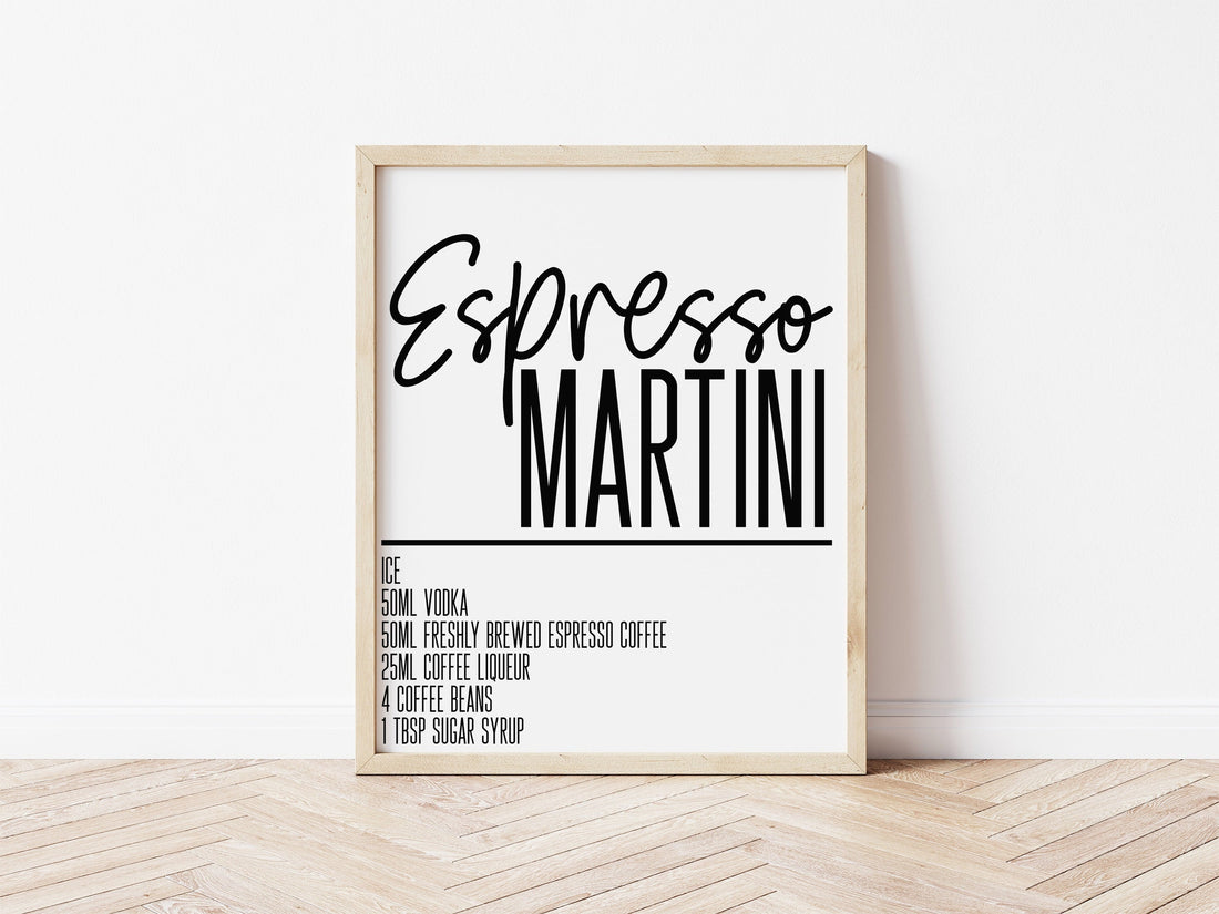 espresso martini cocktail Print