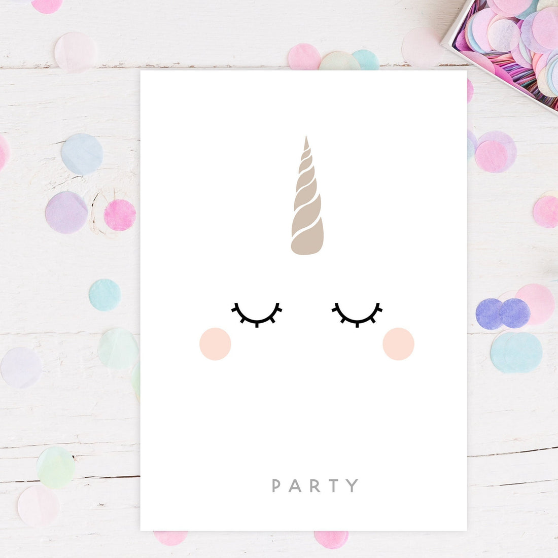 Unicorn Party Invitations