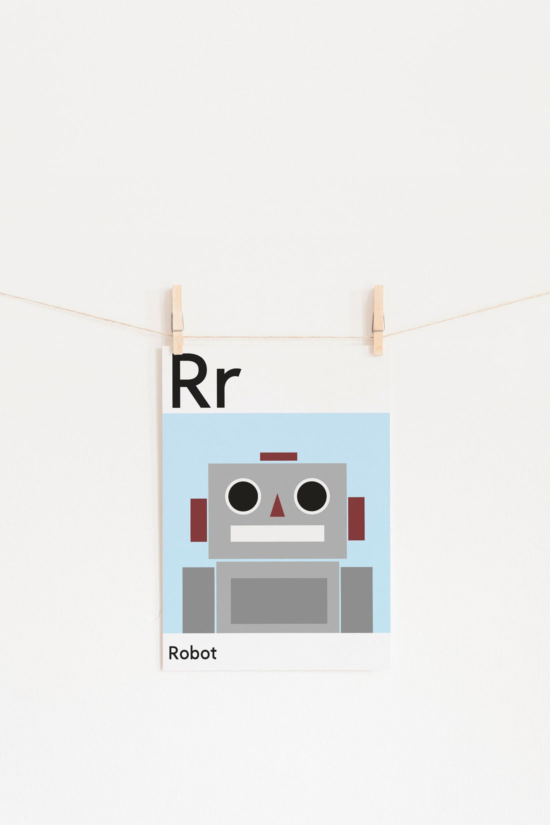 R is for robot print
