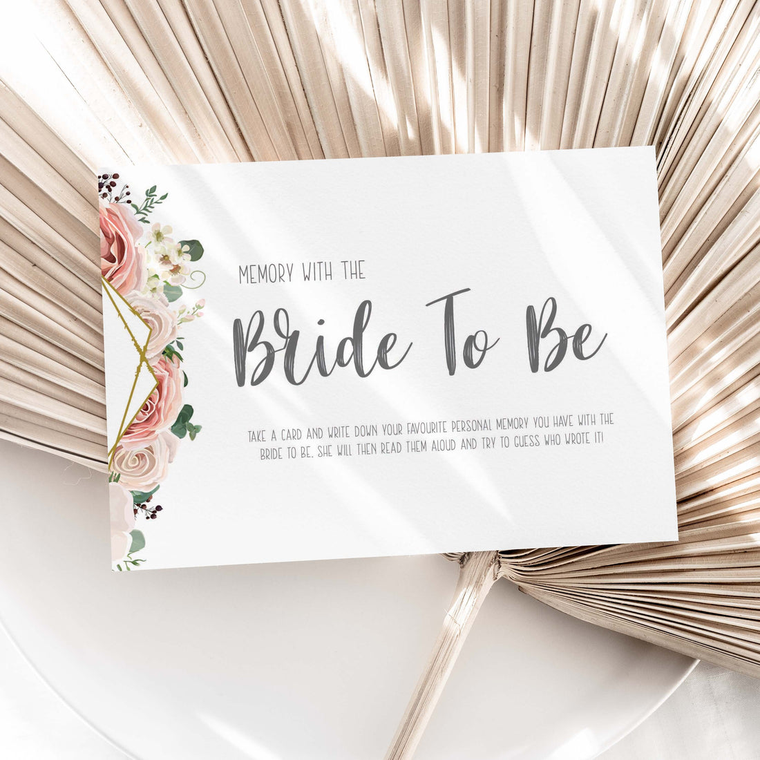 Boho Floral Hen Memory With The Bride Cards
