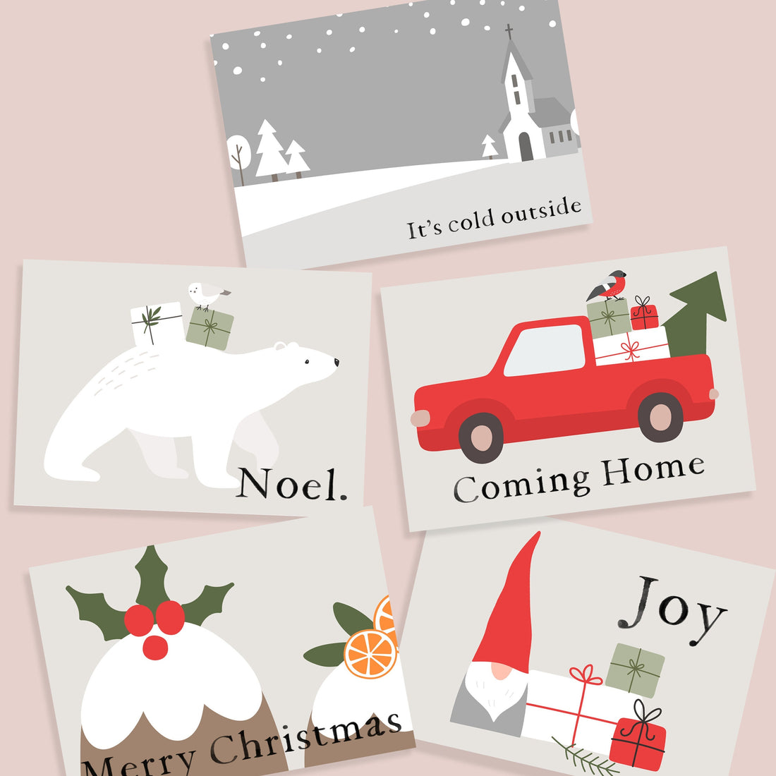 Scandi style Christmas trivia & charade Game