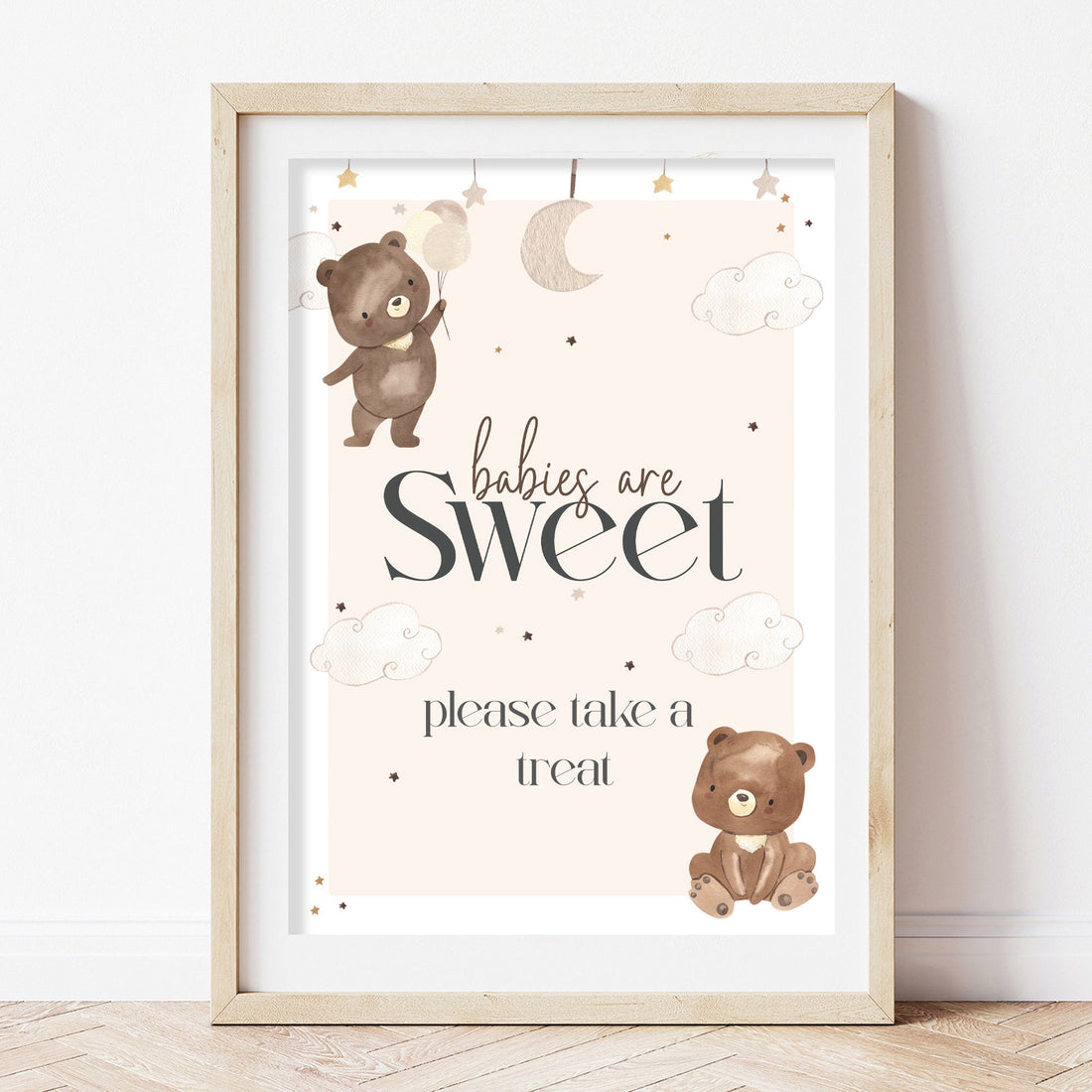 Teddy Bear Babies Are Sweet Baby Shower Sign